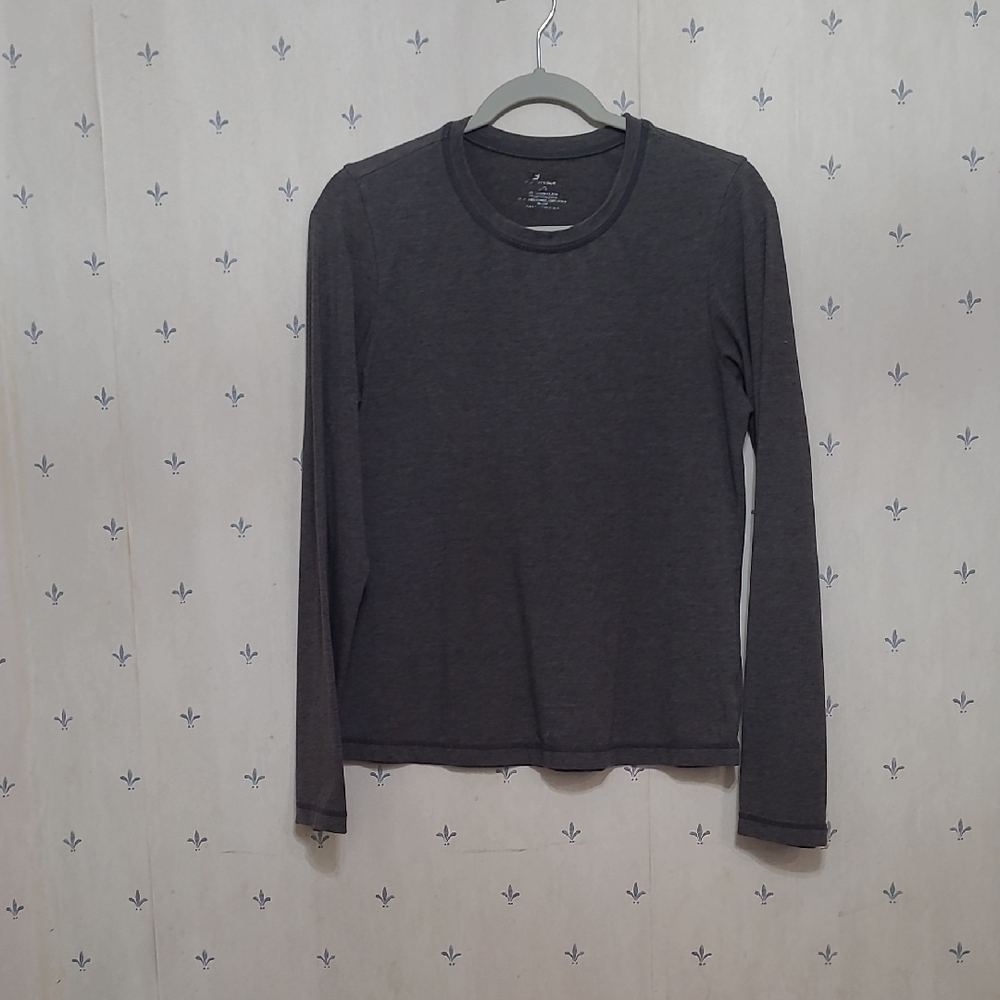 Women's Gray Long Sleeve Shirt